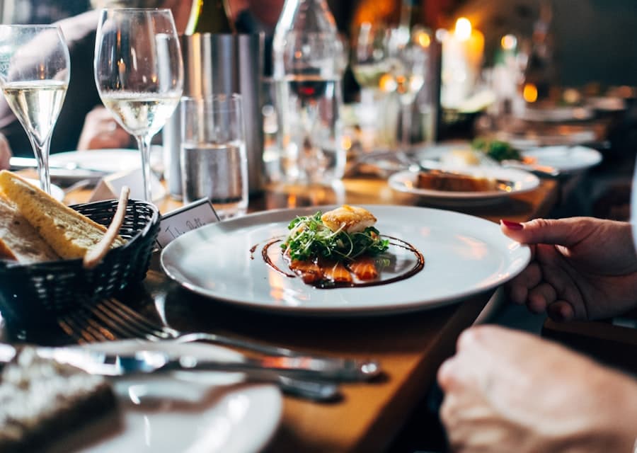 Plated fine-dining dish