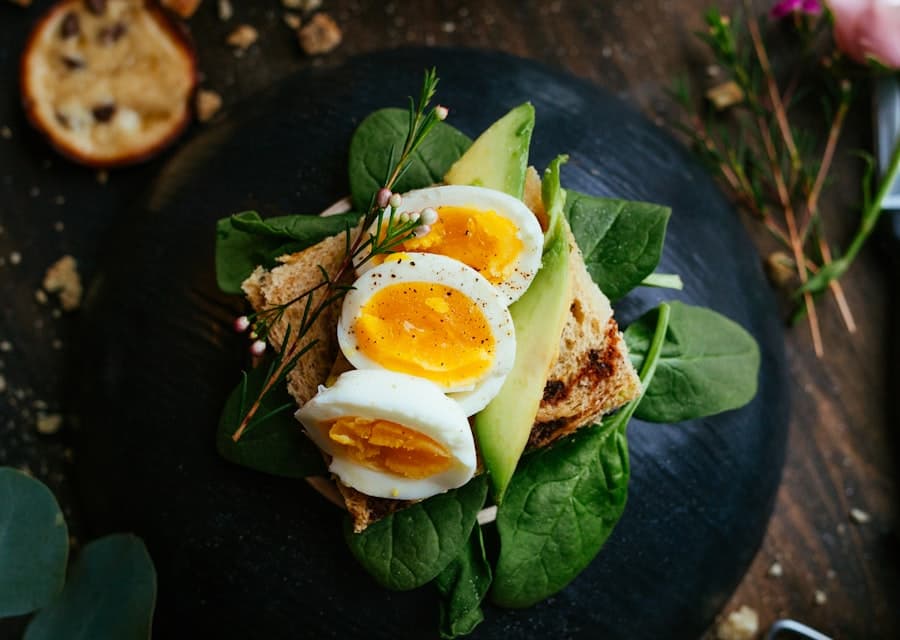 Soft-boiled egg over ramen